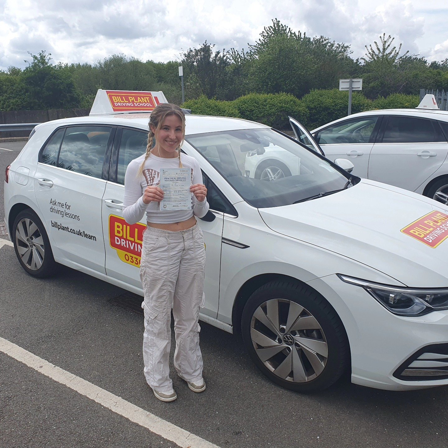 Student passing automatic driving test in Nottingham — ADL School of Motoring