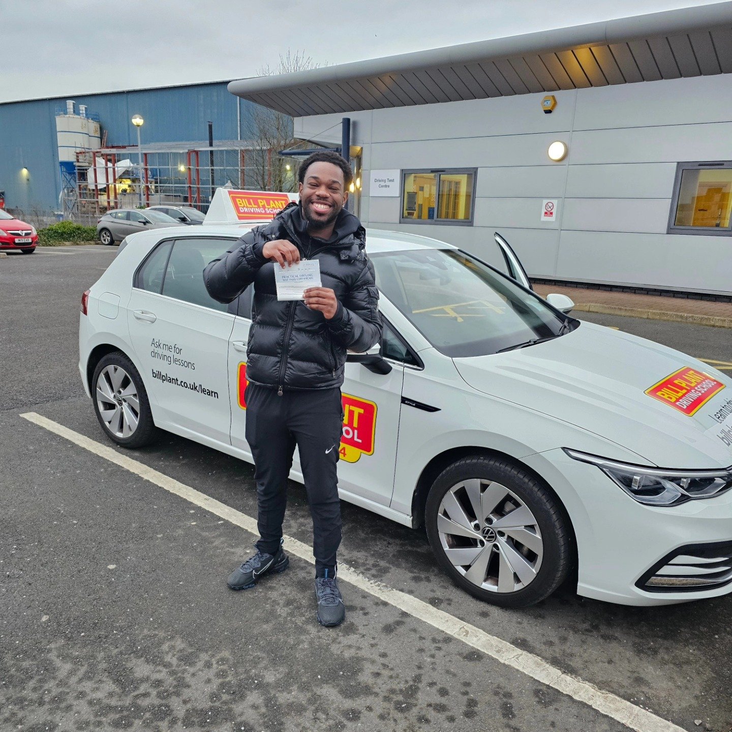 Learner passing driving test in Nottingham with automatic driving lessons
